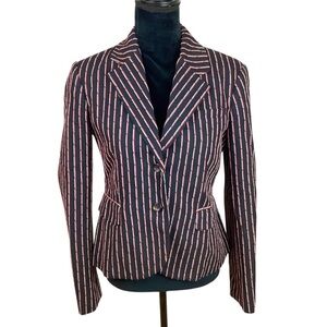 ALTUZARRA STRIPES TAILORED BLAZER JACKET 42 Made in Italy